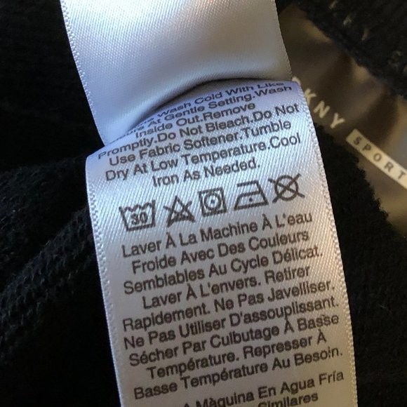 DKNY Sport | Top Black w Reflector Trim (size L) - Picture 6 of 6